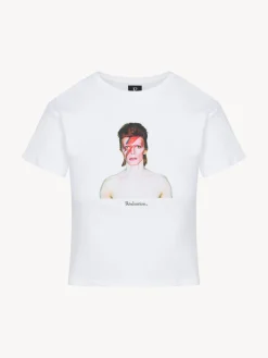 Réalisation Par Tees|Tops^Aladdin Sane Baby Tee - White