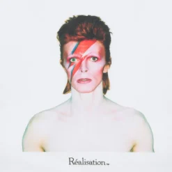Réalisation Par Tees|Tops^Aladdin Sane Baby Tee - White