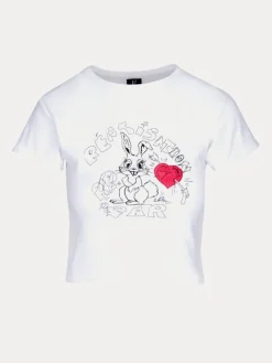 Réalisation Par Tees|Tops^Bunny Tee - Red Heart RedHeart
