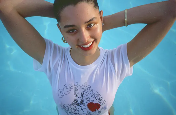 Réalisation Par Tees|Tops^Bunny Tee - Red Heart RedHeart