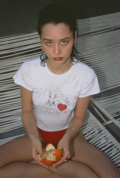 Réalisation Par Tees|Tops^Bunny Tee - Red Heart RedHeart