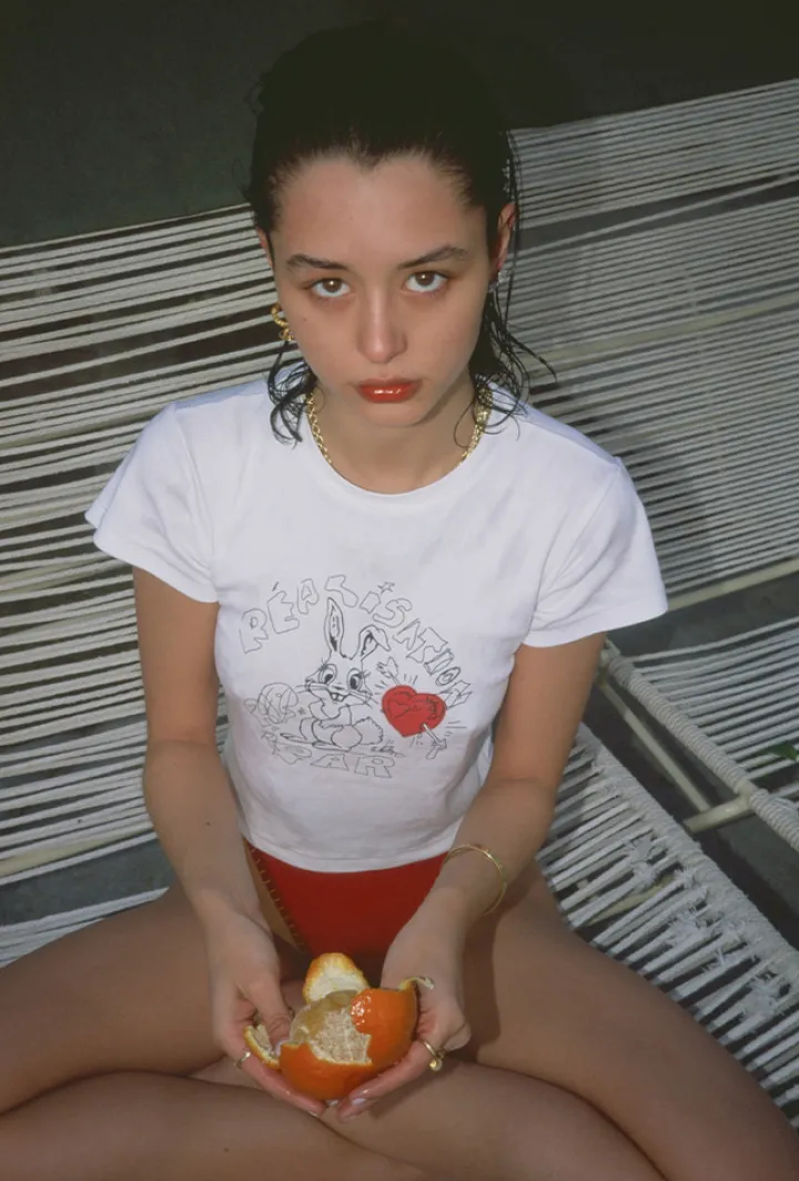 Réalisation Par Tees|Tops^Bunny Tee - Red Heart RedHeart