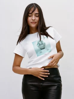 Réalisation Par Tees|Tops^Hunky Dory Baby Tee - White