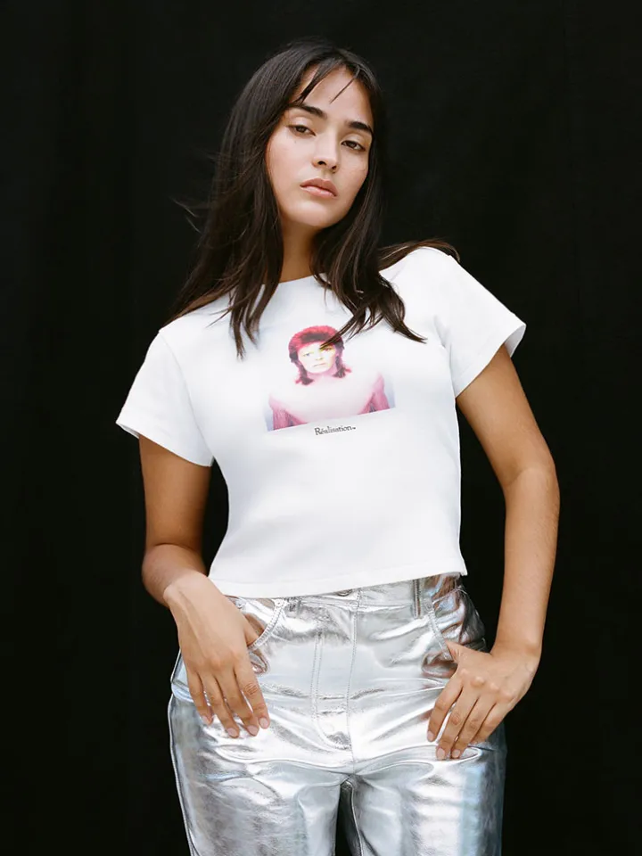 Réalisation Par Tees|Tops^Pin Ups Baby Tee - White