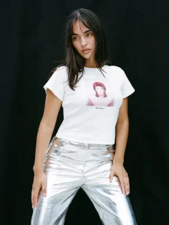 Réalisation Par Tees|Tops^Pin Ups Baby Tee - White