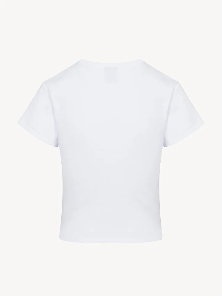 Réalisation Par Tees|Tops^Pin Ups Baby Tee - White
