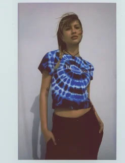 Réalisation Par Tees|Tops^Réal Tie Dye Logo Tee - Lagoon