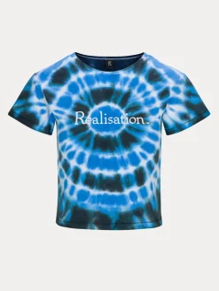 Réalisation Par Tees|Tops^Réal Tie Dye Logo Tee - Lagoon