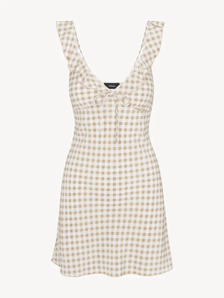 Réalisation Par Dresses^The Hazel - Tan Gingham TanGingham
