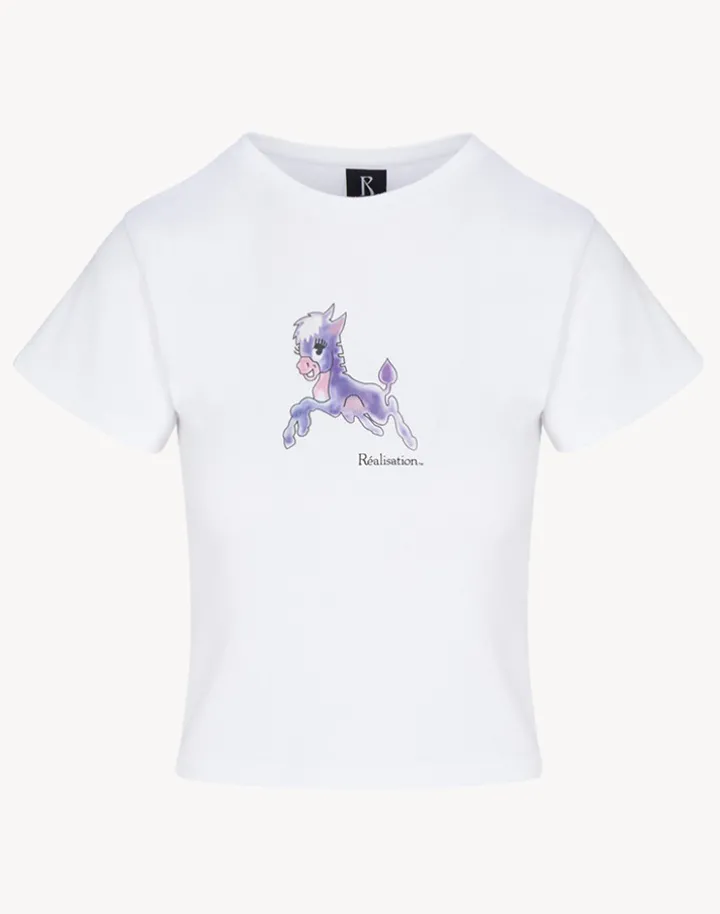 Réalisation Par Tees|Tops^The Pony Baby Tee - White