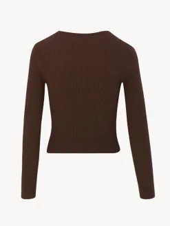 Réalisation Par Knitwear|Tops^The Winona Cardigan - Chocolate
