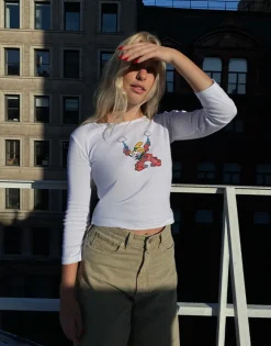 Réalisation Par Tees|Tops^Yee Ha! Long Sleeve Tee - White