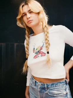 Réalisation Par Tees|Tops^Yee Ha! Long Sleeve Tee - White